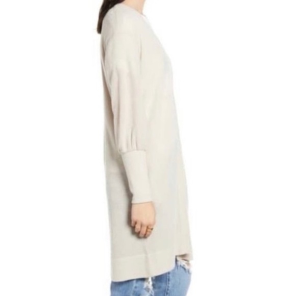 Socialite Balloon Sleeve Waffle Cardigan - Picture 7 of 11